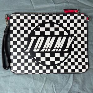Tommy Hilfiger - Black and White Checkered Clutch Bag NWOT